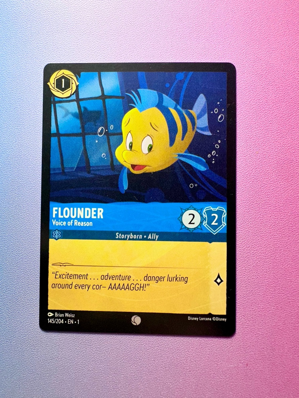 flounder [little mermaid] - 145/204 (common) — lorcana: first chapter